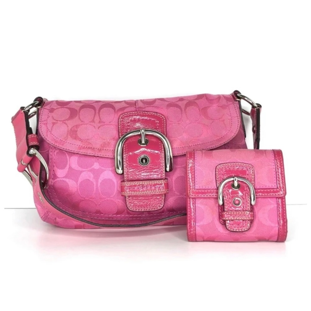 Coach hot pink purse